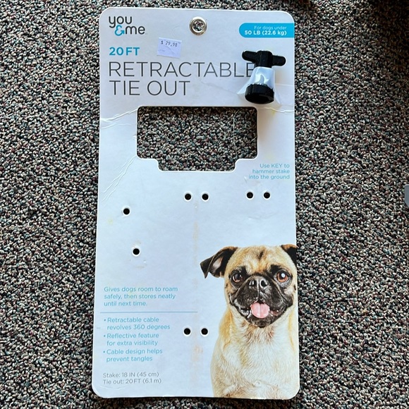 20 ft Retractable tie out you & me - Picture 3 of 7